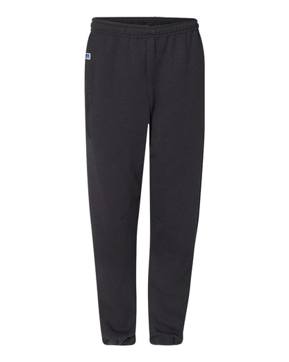 Russell Athletic Unisex Dri Power® Closed Bottom Sweatpants with Pockets 029HBM #color_Black