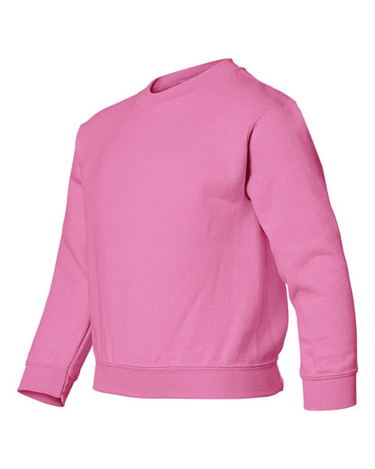 Gildan Youth Heavy Blend™ Crewneck Sweatshirt 18000B #color_Safety Pink