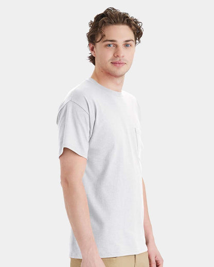 Hanes Essential-T Pocket T-Shirt 5290P #colormdl_Ash