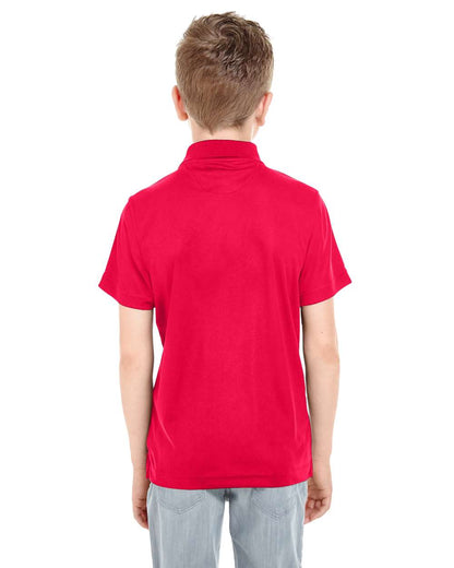 UltraClub Youth Cool & Dry Mesh Piqué Polo 8210Y #colormdl_Red