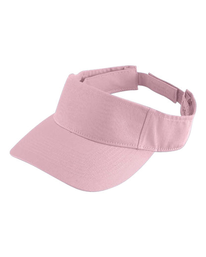 Augusta Sportswear Sport Twill Visor 6225 #color_Light Pink