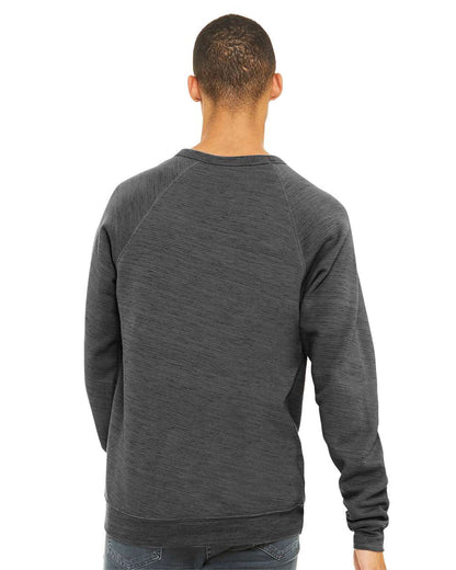 BELLA + CANVAS Sponge Fleece Raglan Crewneck Sweatshirt 3901 #colormdl_Dark Grey Marble