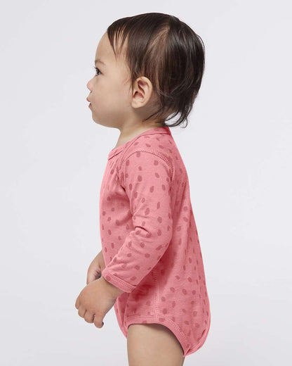 Rabbit Skins Infant Fine Jersey Long Sleeve Bodysuit 4421 #colormdl_Mauvelous Spot