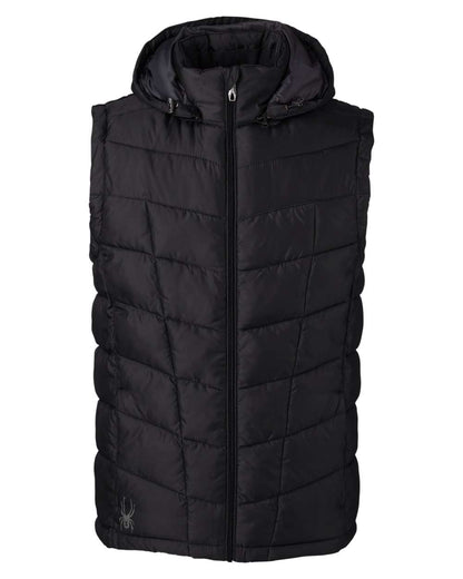 Spyder Men's Pelmo Puffer Vest S16642 #color_Black