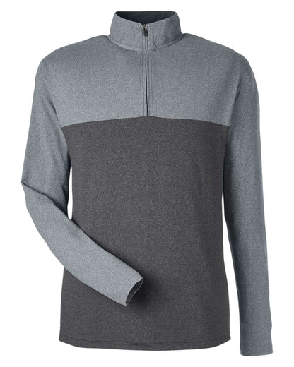 Spyder Men's Spyre Flex Colorblock Quarter-Zip Pullover S18024 #color_Polar Frost/ Black Frost