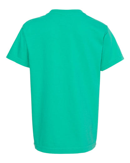 Comfort Colors Garment-Dyed Youth Heavyweight T-Shirt 9018 #color_Island Green