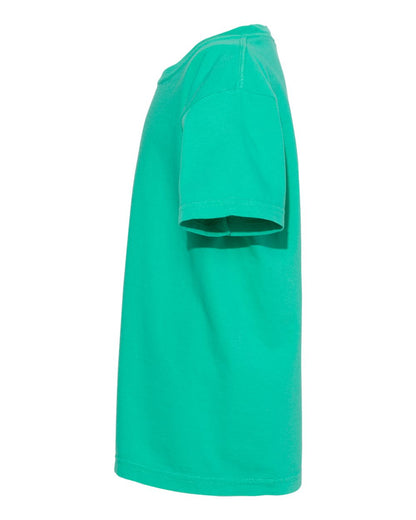 Comfort Colors Garment-Dyed Youth Heavyweight T-Shirt 9018 #color_Island Green