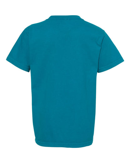 Comfort Colors Garment-Dyed Youth Heavyweight T-Shirt 9018 #color_Topaz Blue