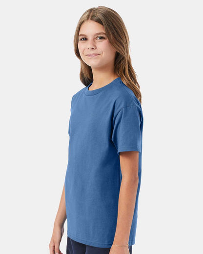 Hanes Authentic Youth T-Shirt 5450 #colormdl_Denim Blue