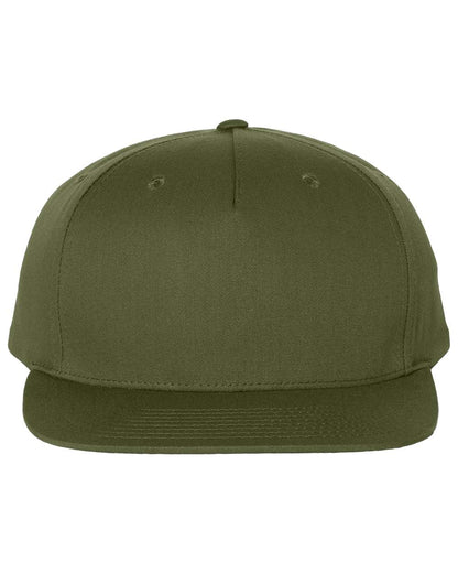 Richardson Pinch Front Structured Snapback Trucker Cap 255 #color_Army Olive