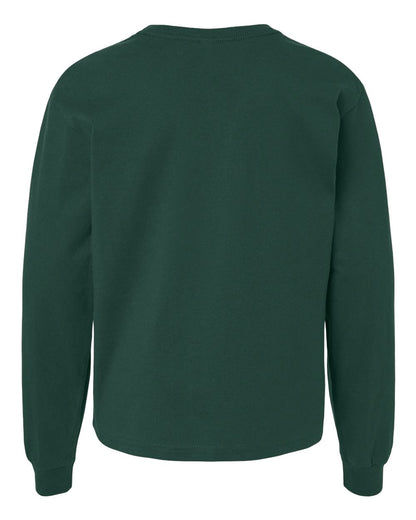 BELLA + CANVAS Youth 6oz. Heavyweight Long Sleeve Tee 3511Y #color_Forest