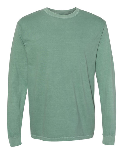 Comfort Colors Unisex Garment-Dyed Heavyweight Long Sleeve T-Shirt 6014 #color_Light Green
