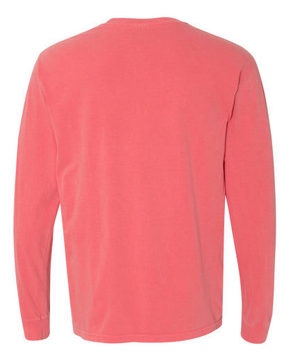 Comfort Colors Unisex Garment-Dyed Heavyweight Long Sleeve T-Shirt 6014 #color_Watermelon