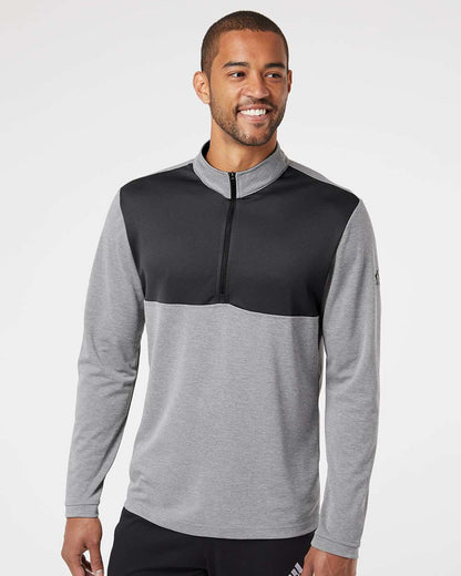 Adidas Lightweight Quarter-Zip Pullover A280 #colormdl_Grey Three Heather/ Carbon