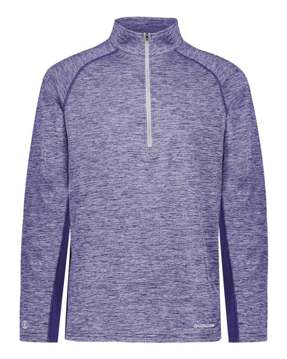 Holloway Men's Electrify CoolCore® Quarter-Zip Pullover 222574 #color_Purple Heather