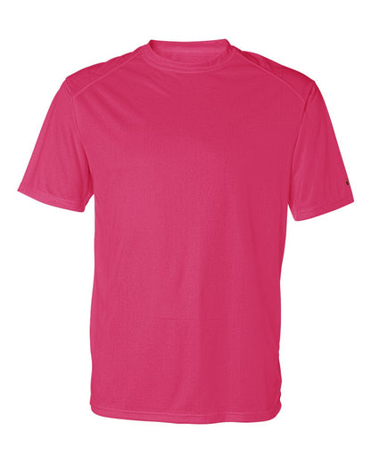 Badger B-Core Sport Shoulders T-Shirt 4120 #color_Hot Coral