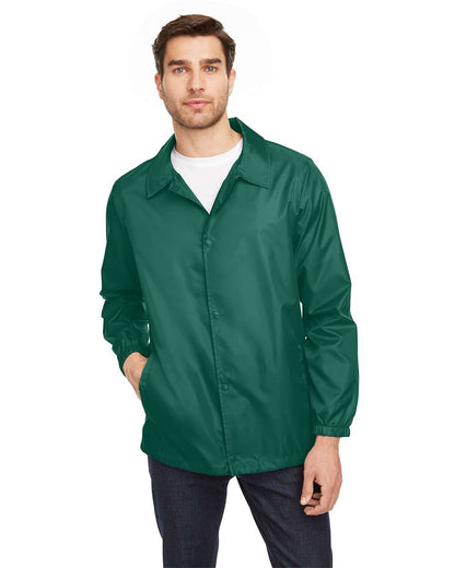 Team 365 Unisex Zone Protect Coaches Jacket TT75 #colormdl_Sport Forest