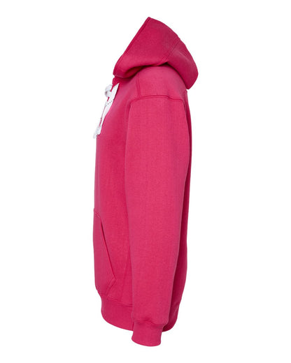 J. America Men's Sport Lace Hooded Sweatshirt 8830 #color_Wildberry