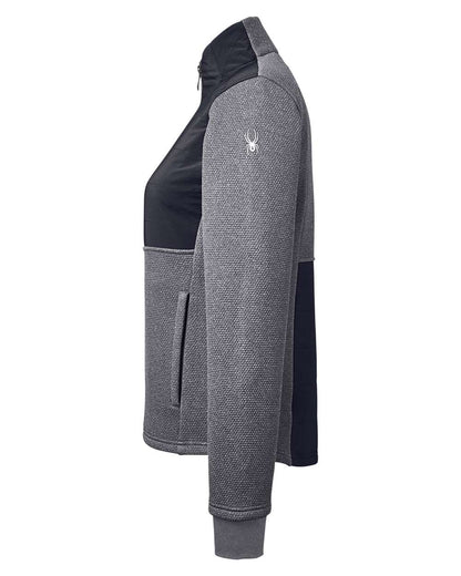 Spyder Women's Pursuit Jacket s17299 #color_Black Heather/ Black