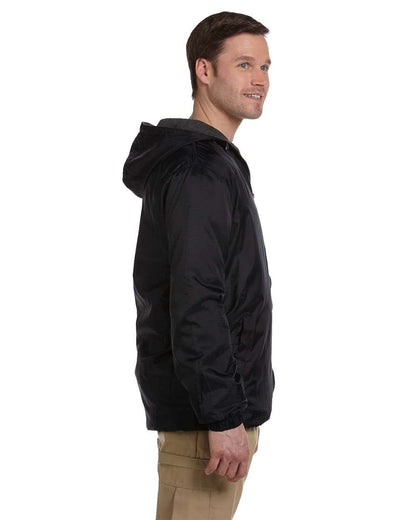 Dickies Men's Fleece Lined Nylon Hooded Jacket 33237 #colormdl_Black