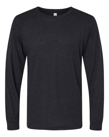 BELLA + CANVAS Triblend Long Sleeve Tee 3513 #color_Black Heather Triblend