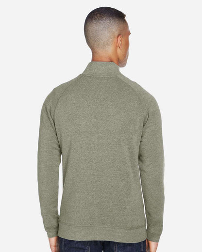 J. America Men's Triblend Quarter-Zip Sweatshirt 8869 #colormdl_Olive Triblend