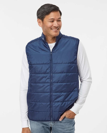 Adidas Men's Puffer Full-Zip Vest A572 #colormdl_Team Navy Blue