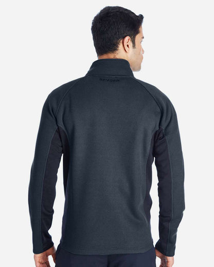 Spyder Men's Constant Full-Zip Sweater Fleece Jacket 187330 #colormdl_Frontier/ Black
