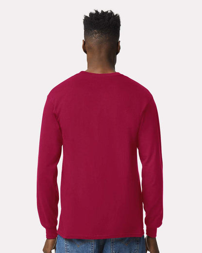 Gildan Unisex Ultra Cotton® Long Sleeve T-Shirt 2400 #colormdl_Cardinal Red