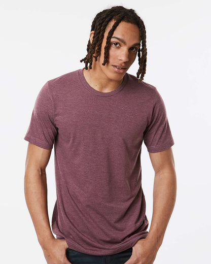 Tultex Combed CVC T-Shirt 602CVC #colormdl_Heather Maroon