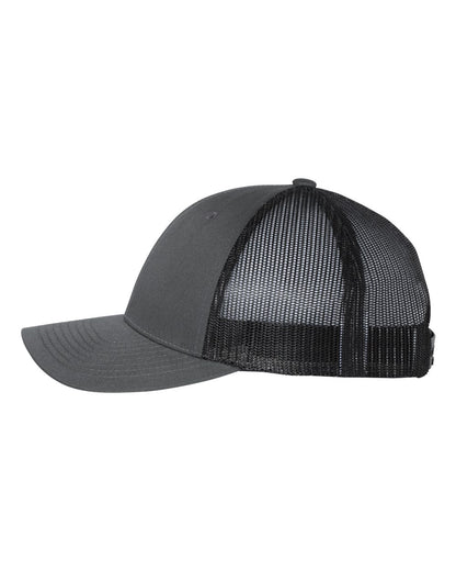 Richardson Low Pro Trucker Cap 115 #color_Charcoal/ Black