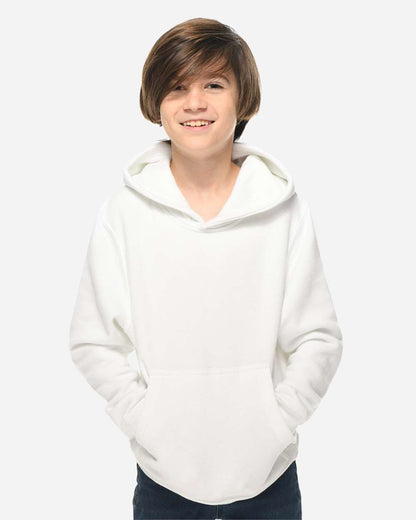 Lane Seven Youth Premium Pullover Hooded Sweatshirt LS1401Y #colormdl_White