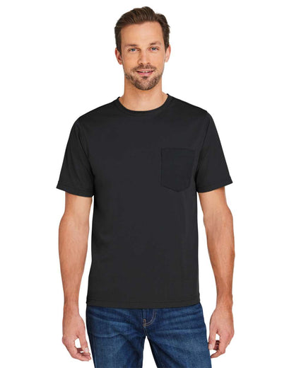Harriton Unisex Charge Snag and Soil Protect T-Shirt M118 #colormdl_Black