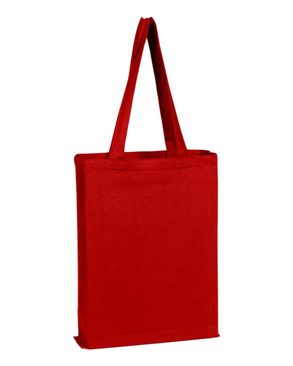 Q-Tees Canvas Gusset Promotional Tote Q800GS #color_Red