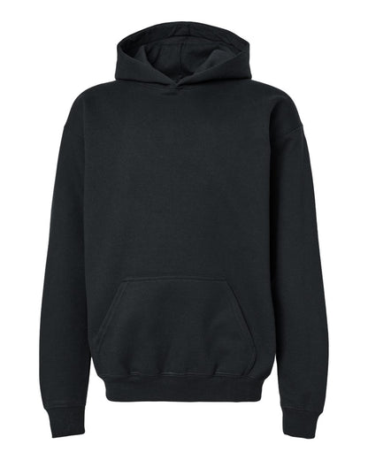 Gildan Youth Softstyle® Midweight Hooded Sweatshirt SF500B #color_Black