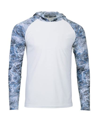 Paragon Men's Biloxi Performance Colorblocked Hooded Sweatshirt 241 #color_Steelhead