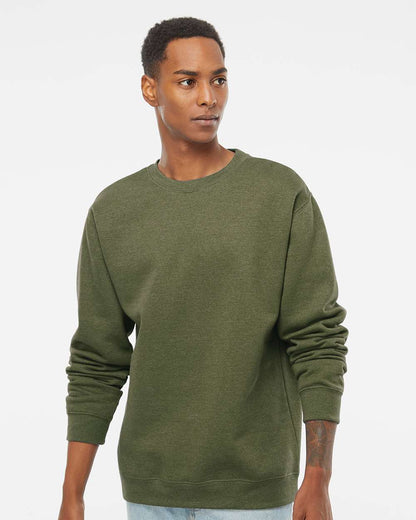 Independent Trading Co. Midweight Crewneck Sweatshirt SS3000 #colormdl_Army Heather