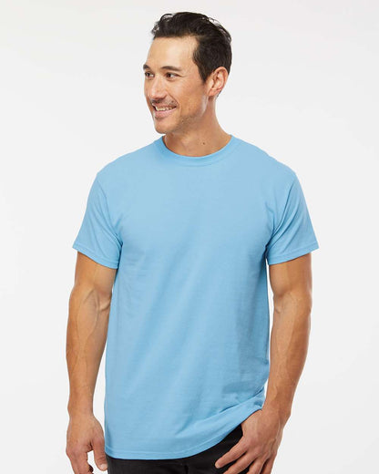 M&O Men's Gold Soft Touch T-Shirt 4800 #colormdl_Sky