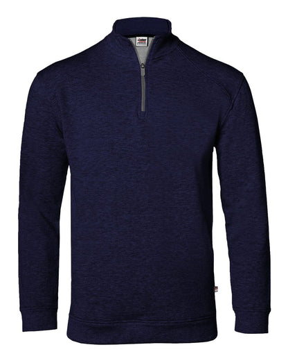 Badger FitFlex French Terry Quarter-Zip Sweatshirt 1060 #color_Navy