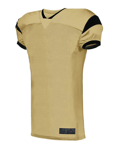 Augusta Sportswear Youth Slant Football Jersey 9583 #color_Vegas Gold/ Black