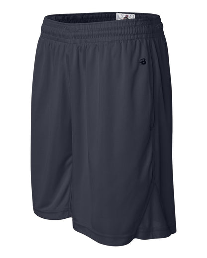 Badger BT5 9" Inseam Trainer Shorts 4110 #color_Navy