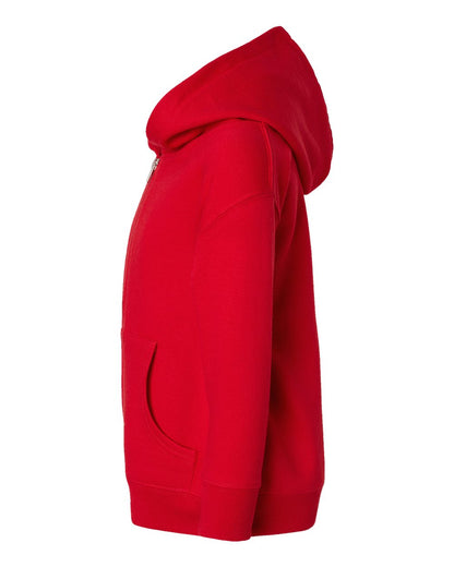 Rabbit Skins Toddler Full-Zip Fleece Hoodie Sweatshirt 3346 #color_Red