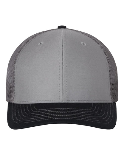 Richardson Snapback Trucker Cap 112 #color_Grey/ Charcoal/ Navy