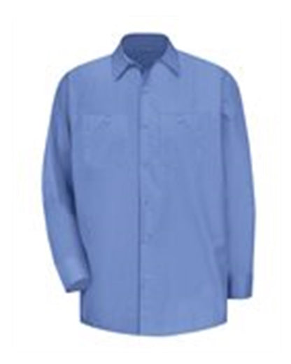 Red Kap Men's Tall Broadcloth Shirt SB12T #color_BS-Petrol Blue/ Navy