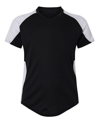 Augusta Sportswear Girls' Cutter Jersey 1523 #color_Black/ White