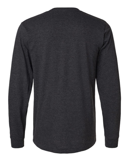 Tultex Unisex Fine Jersey Long Sleeve T-Shirt 202LS #color_Heather Graphite