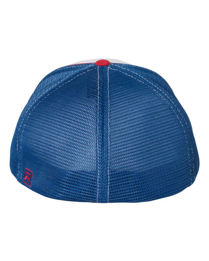 Richardson Pulse Sportmesh R-Flex Cap 172 #color_White/ Royal/ Red Tri