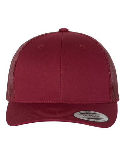 YP Classics Retro Trucker Cap 6606 #color_Cranberry