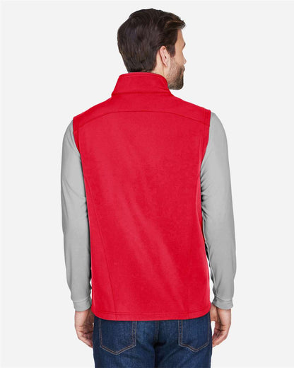 CORE365 Men's Cruise Two-Layer Fleece Bonded Soft Shell Vest CE701 #colormdl_Classic Red
