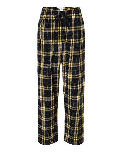 Boxercraft Women's Haley Flannel Pants BW6620 #color_Black/ Gold